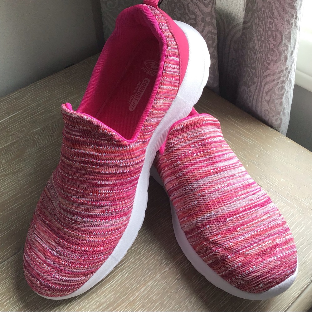 Pink Memory Foam Slip-on Sneaker